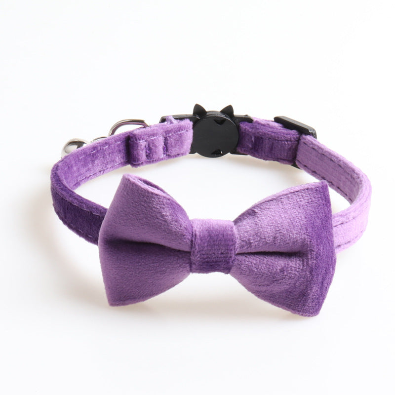 Velvet Bow knot Dog Collars