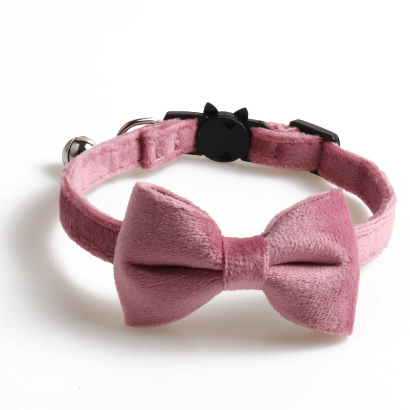 Velvet Bow knot Dog Collars