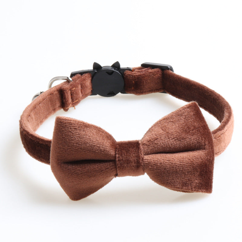 Velvet Bow knot Dog Collars