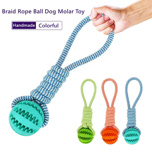 Dog Braid Rope Ball Toy