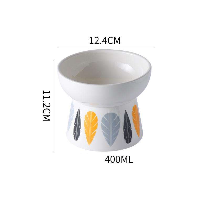 Ceramic Non Slip Elevated Bowl