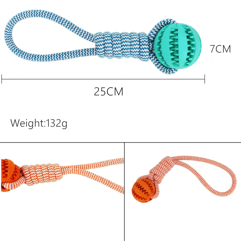 Dog Braid Rope Ball Toy