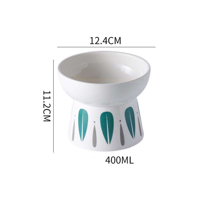 Ceramic Non Slip Elevated Bowl