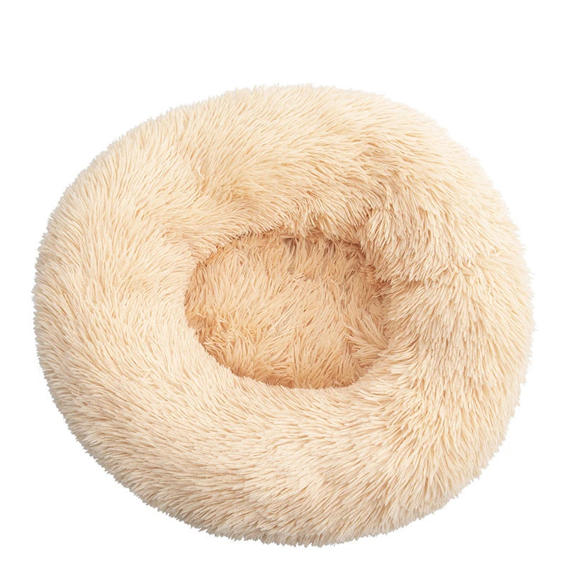 Plush Donut Dog Bed