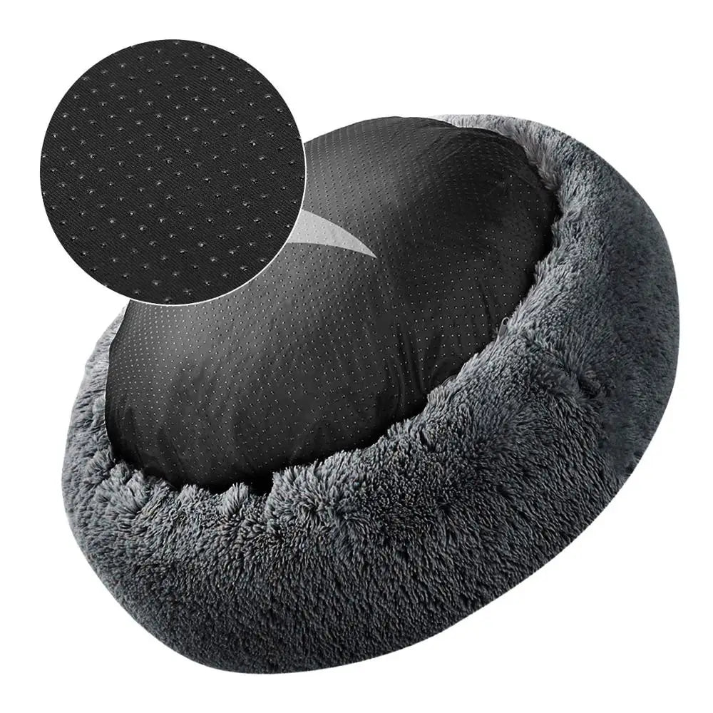 Plush Donut Dog Bed